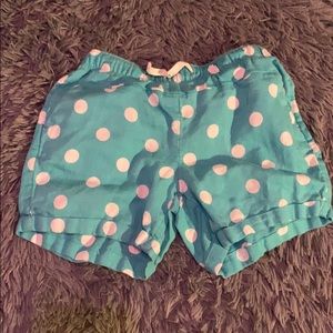 Very cute blue polkadot shorts! :-)
